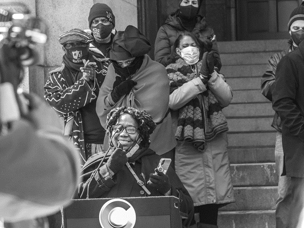 Photo from flag raising event.